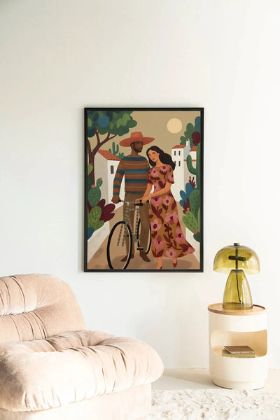 Bike In The Park - Moderne Wanddecoratie | Artprint, Glass Art & Wandkleed by Urban Cotton