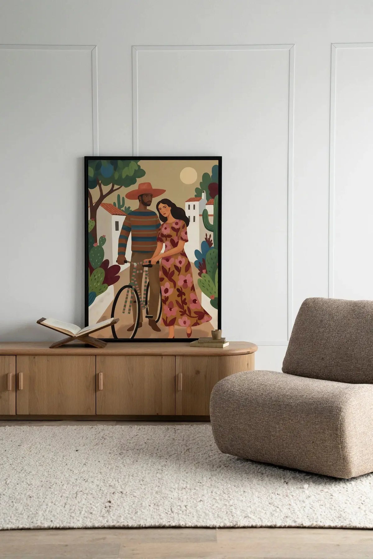 Bike In The Park - Moderne Wanddecoratie | Artprint, Glass Art & Wandkleed by Urban Cotton