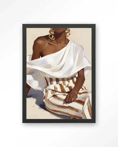 Striped Pants White - Moderne Wanddecoratie | Artprint, Glass Art & Wandkleed by Urban Cotton