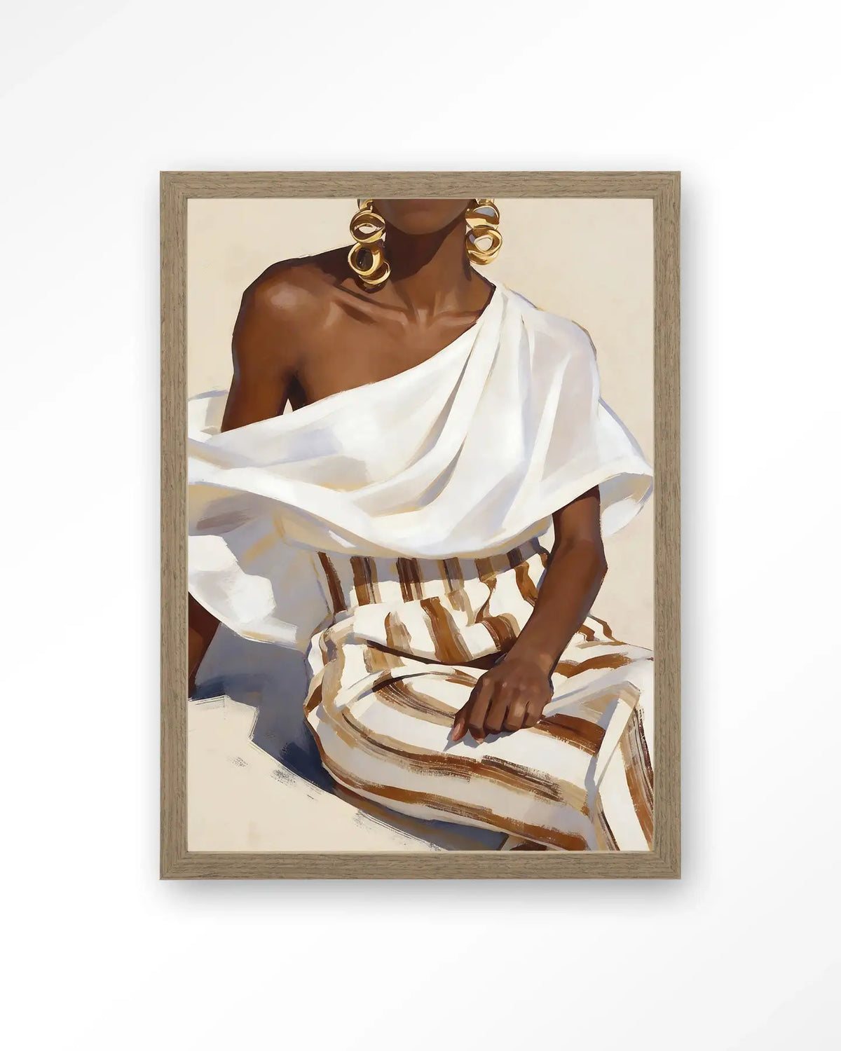 Striped Pants White - Moderne Wanddecoratie | Artprint, Glass Art & Wandkleed by Urban Cotton