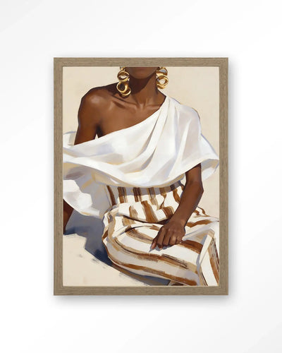 Striped Pants White - Moderne Wanddecoratie | Artprint, Glass Art & Wandkleed by Urban Cotton