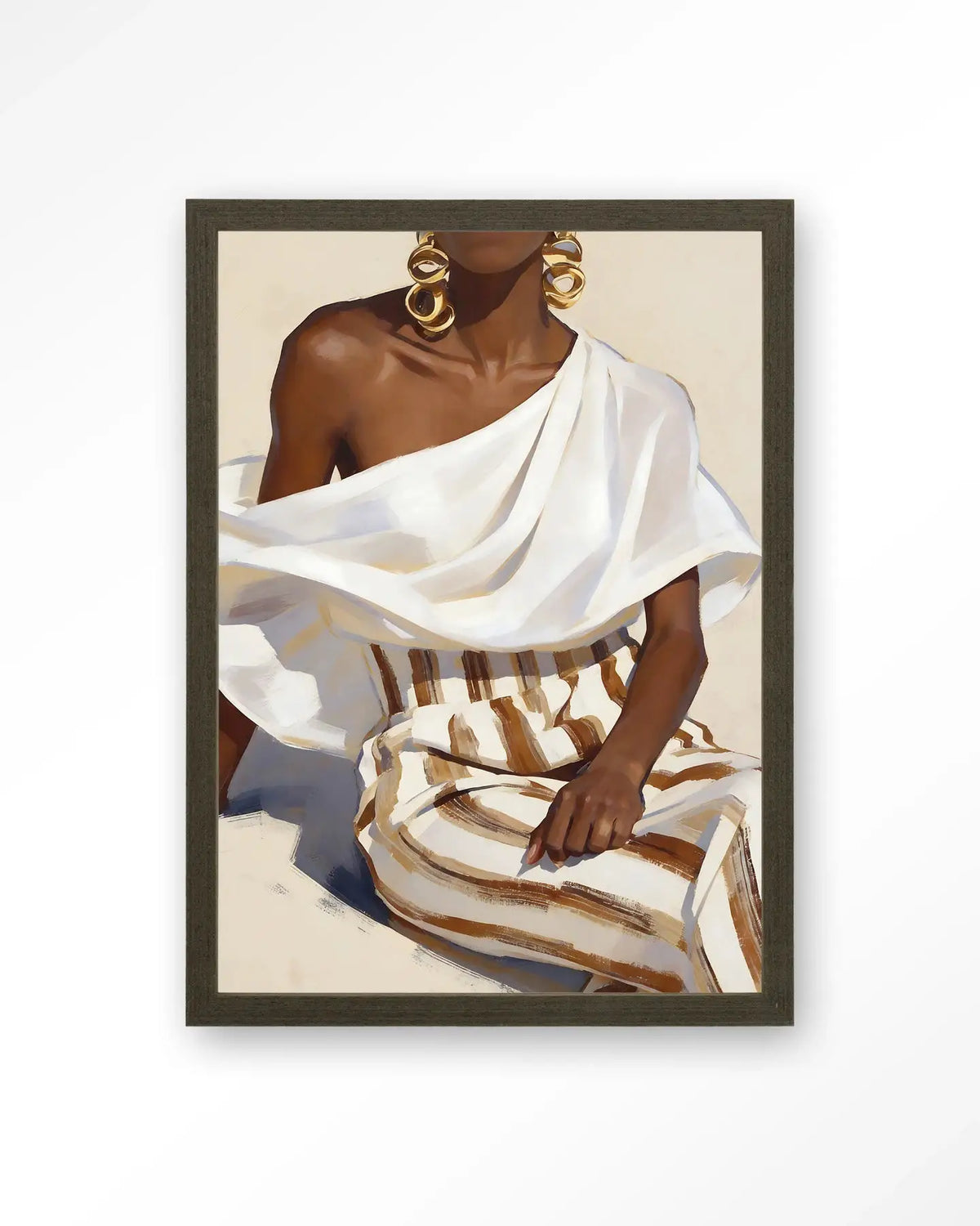 Striped Pants White - Moderne Wanddecoratie | Artprint, Glass Art & Wandkleed by Urban Cotton