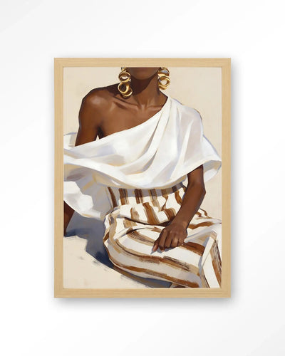 Striped Pants White - Moderne Wanddecoratie | Artprint, Glass Art & Wandkleed by Urban Cotton