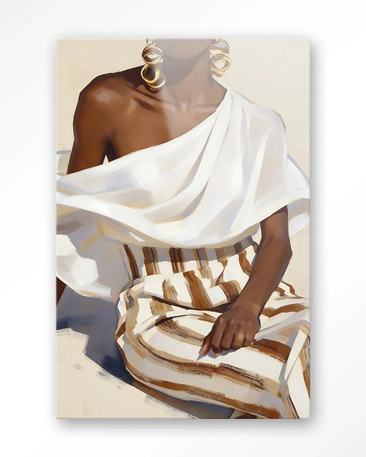 Striped Pants White - Moderne Wanddecoratie | Artprint, Glass Art & Wandkleed by Urban Cotton