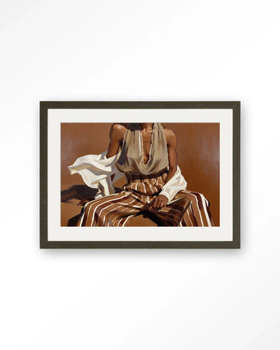 Striped Pants Brown - Moderne Wanddecoratie | Artprint, Glass Art & Wandkleed by Urban Cotton