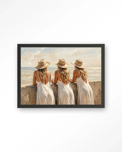 Sunny Sisters - Moderne Wanddecoratie | Artprint, Glass Art & Wandkleed by Urban Cotton
