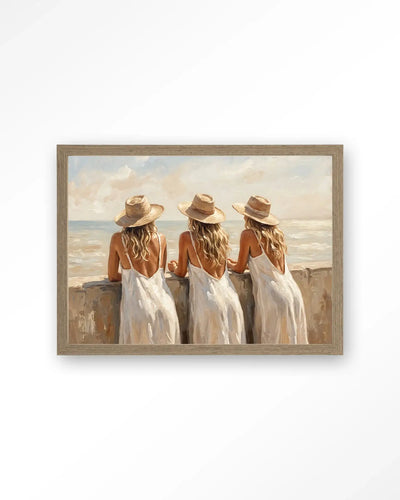 Sunny Sisters - Moderne Wanddecoratie | Artprint, Glass Art & Wandkleed by Urban Cotton