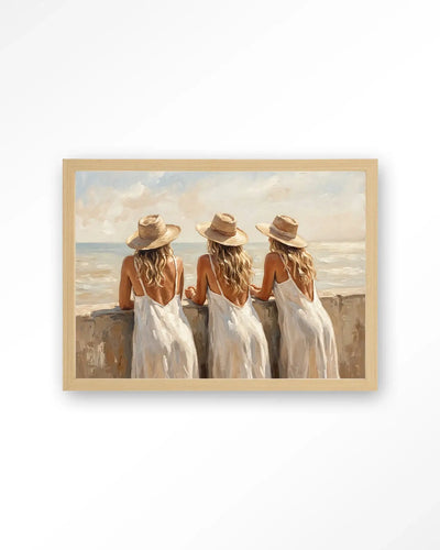 Sunny Sisters - Moderne Wanddecoratie | Artprint, Glass Art & Wandkleed by Urban Cotton