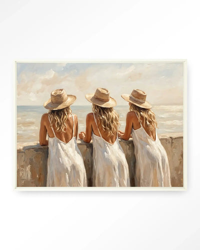 Sunny Sisters - Moderne Wanddecoratie | Artprint, Glass Art & Wandkleed by Urban Cotton