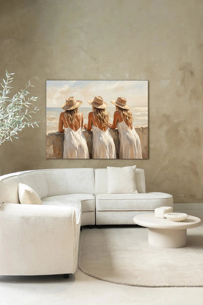 Sunny Sisters - Moderne Wanddecoratie | Artprint, Glass Art & Wandkleed by Urban Cotton