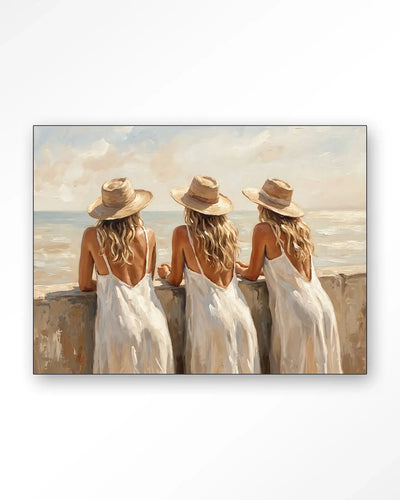 Sunny Sisters - Moderne Wanddecoratie | Artprint, Glass Art & Wandkleed by Urban Cotton