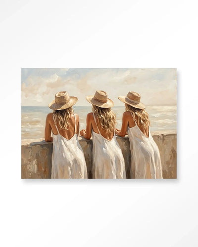 Sunny Sisters - Moderne Wanddecoratie | Artprint, Glass Art & Wandkleed by Urban Cotton