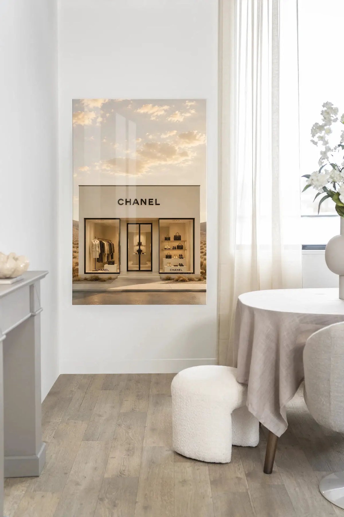Luxury Boutique White - Moderne Wanddecoratie | Artprint, Glass Art & Wandkleed by Urban Cotton