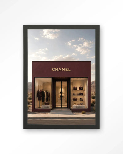 Luxury Boutique Red - Moderne Wanddecoratie | Artprint, Glass Art & Wandkleed by Urban Cotton