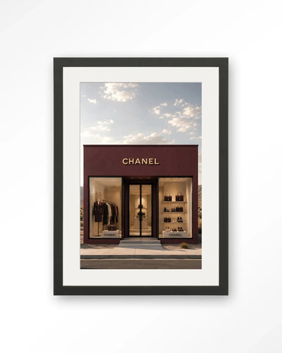 Luxury Boutique Red - Moderne Wanddecoratie | Artprint, Glass Art & Wandkleed by Urban Cotton