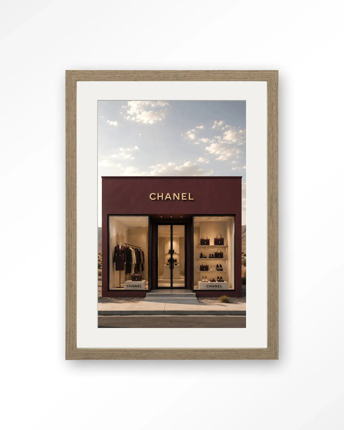Luxury Boutique Red - Moderne Wanddecoratie | Artprint, Glass Art & Wandkleed by Urban Cotton