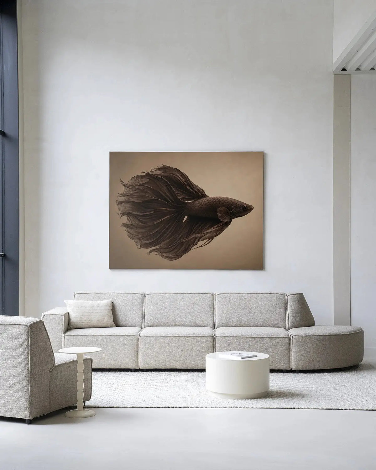 Brown Fish - Moderne Wanddecoratie | Artprint, Glass Art & Wandkleed by Urban Cotton