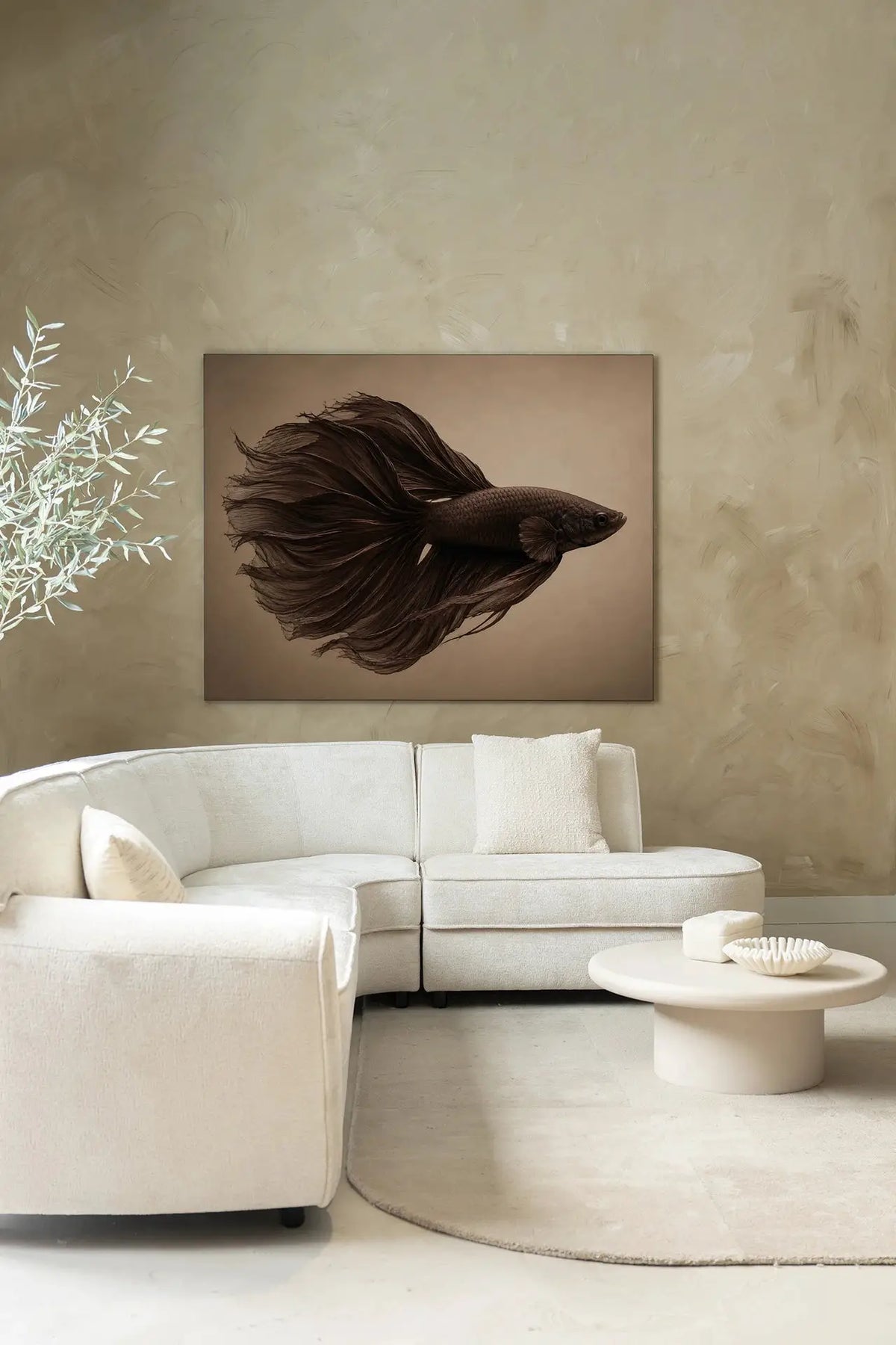 Brown Fish - Moderne Wanddecoratie | Artprint, Glass Art & Wandkleed by Urban Cotton