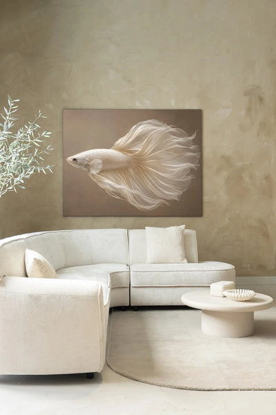 Pearl Fish - Moderne Wanddecoratie | Artprint, Glass Art & Wandkleed by Urban Cotton