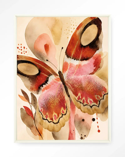 Mariposa Una - Moderne Wanddecoratie | Artprint, Glass Art & Wandkleed by Urban Cotton