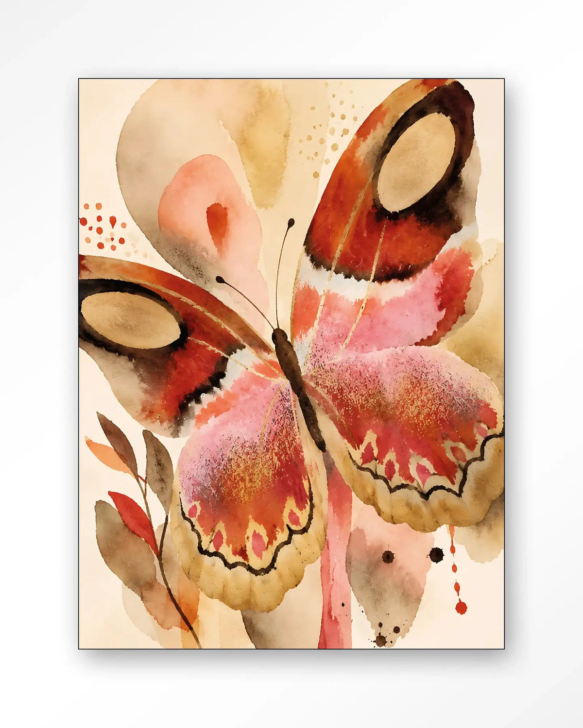 Mariposa Una - Moderne Wanddecoratie | Artprint, Glass Art & Wandkleed by Urban Cotton
