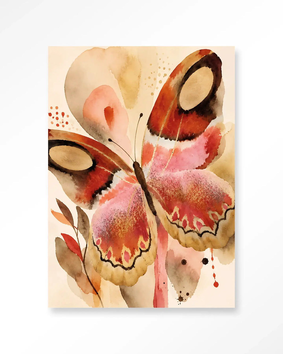 Mariposa Una - Moderne Wanddecoratie | Artprint, Glass Art & Wandkleed by Urban Cotton