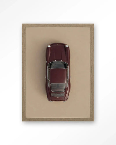 Topview Porsche Red - Moderne Wanddecoratie | Artprint, Glass Art & Wandkleed by Urban Cotton