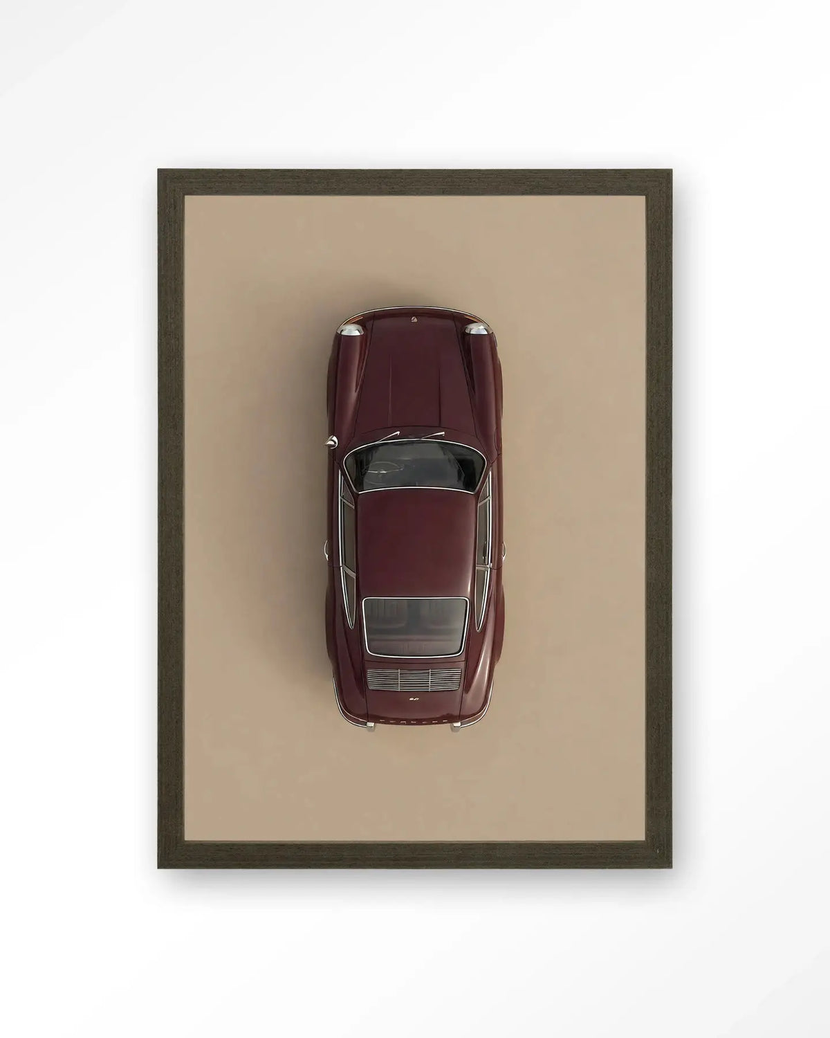 Topview Porsche Red - Moderne Wanddecoratie | Artprint, Glass Art & Wandkleed by Urban Cotton
