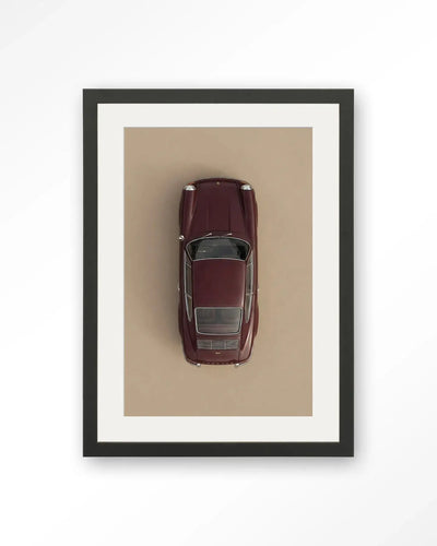 Topview Porsche Red - Moderne Wanddecoratie | Artprint, Glass Art & Wandkleed by Urban Cotton