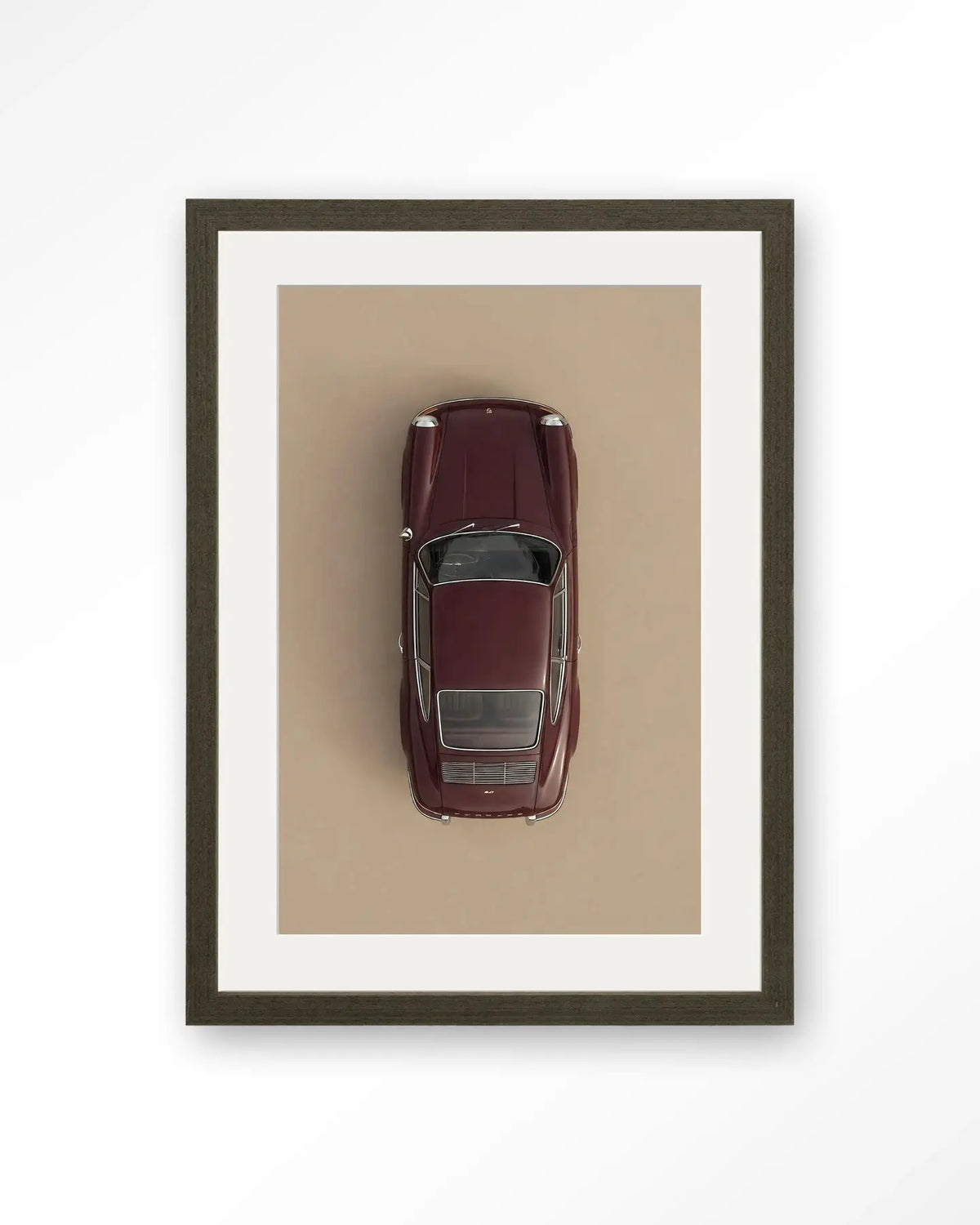 Topview Porsche Red - Moderne Wanddecoratie | Artprint, Glass Art & Wandkleed by Urban Cotton