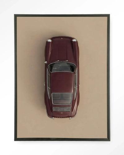 Topview Porsche Red - Moderne Wanddecoratie | Artprint, Glass Art & Wandkleed by Urban Cotton