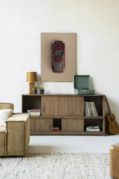 Topview Porsche Red - Moderne Wanddecoratie | Artprint, Glass Art & Wandkleed by Urban Cotton