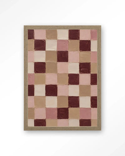 Pink Blocks - Moderne Wanddecoratie | Artprint, Glass Art & Wandkleed by Urban Cotton
