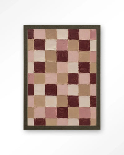 Pink Blocks - Moderne Wanddecoratie | Artprint, Glass Art & Wandkleed by Urban Cotton