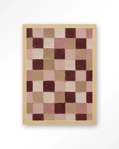 Pink Blocks - Moderne Wanddecoratie | Artprint, Glass Art & Wandkleed by Urban Cotton