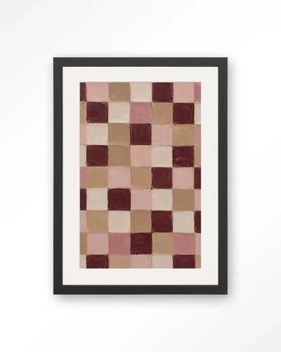 Pink Blocks - Moderne Wanddecoratie | Artprint, Glass Art & Wandkleed by Urban Cotton