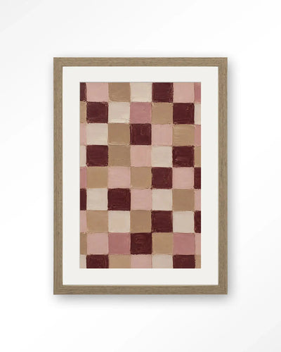 Pink Blocks - Moderne Wanddecoratie | Artprint, Glass Art & Wandkleed by Urban Cotton