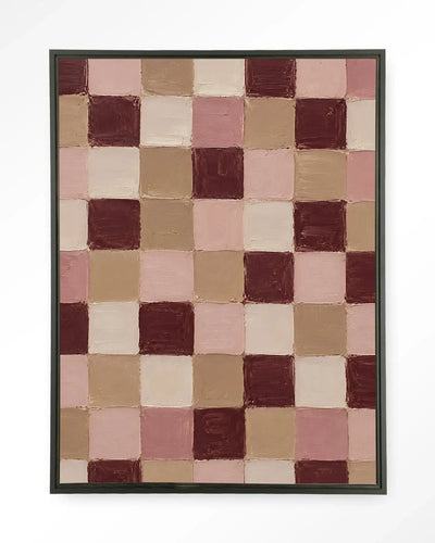 Pink Blocks - Moderne Wanddecoratie | Artprint, Glass Art & Wandkleed by Urban Cotton