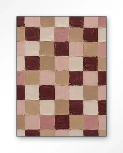 Pink Blocks - Moderne Wanddecoratie | Artprint, Glass Art & Wandkleed by Urban Cotton
