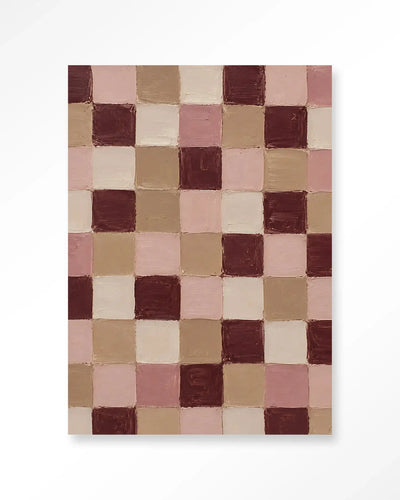 Pink Blocks - Moderne Wanddecoratie | Artprint, Glass Art & Wandkleed by Urban Cotton