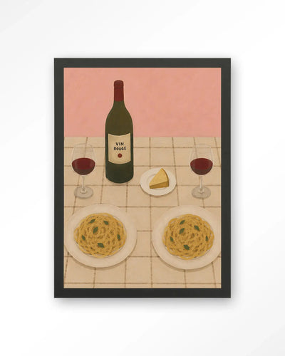 Pasta Party - Moderne Wanddecoratie | Artprint, Glass Art & Wandkleed by Urban Cotton