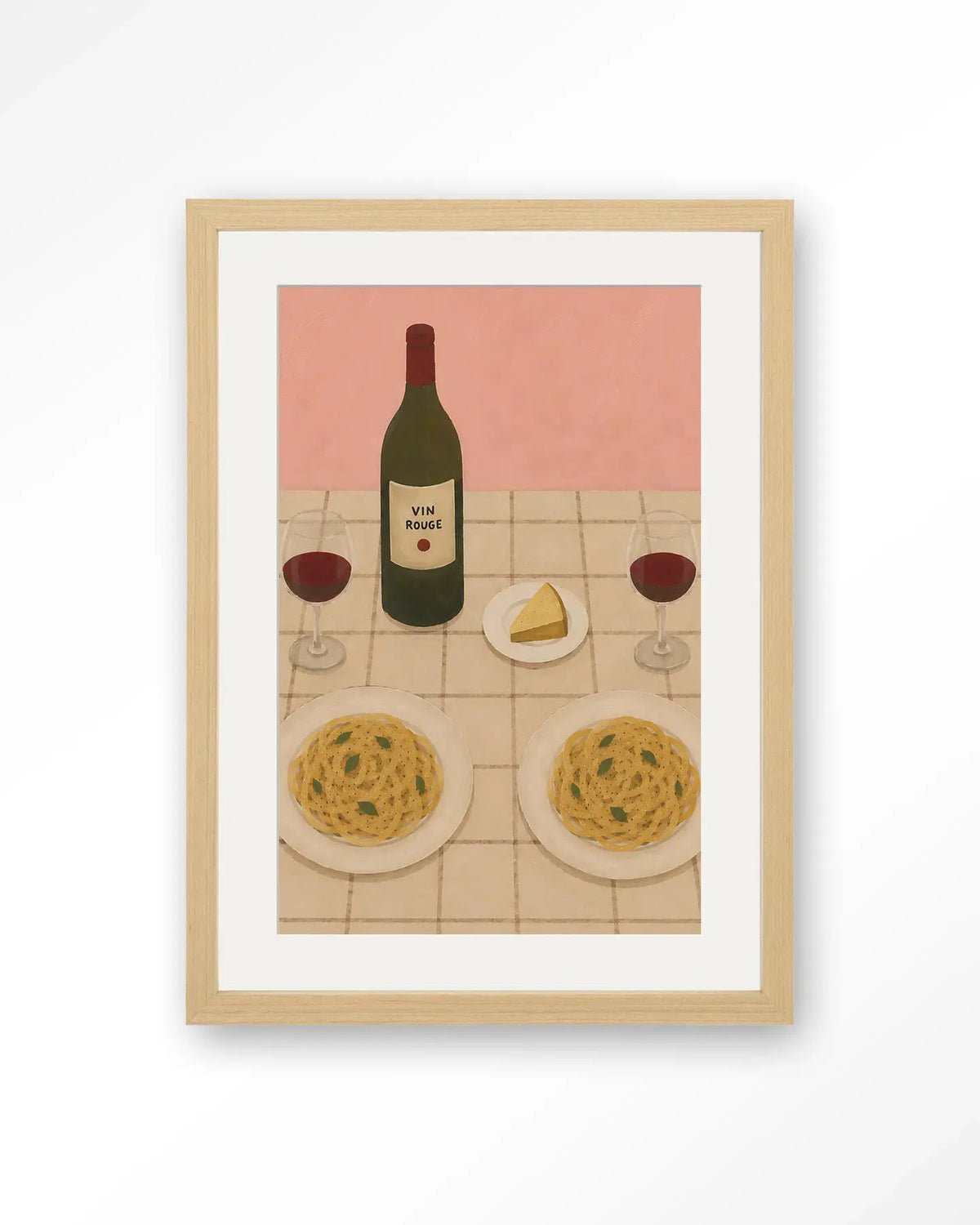 Pasta Party - Moderne Wanddecoratie | Artprint, Glass Art & Wandkleed by Urban Cotton