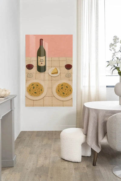 Pasta Party - Moderne Wanddecoratie | Artprint, Glass Art & Wandkleed by Urban Cotton
