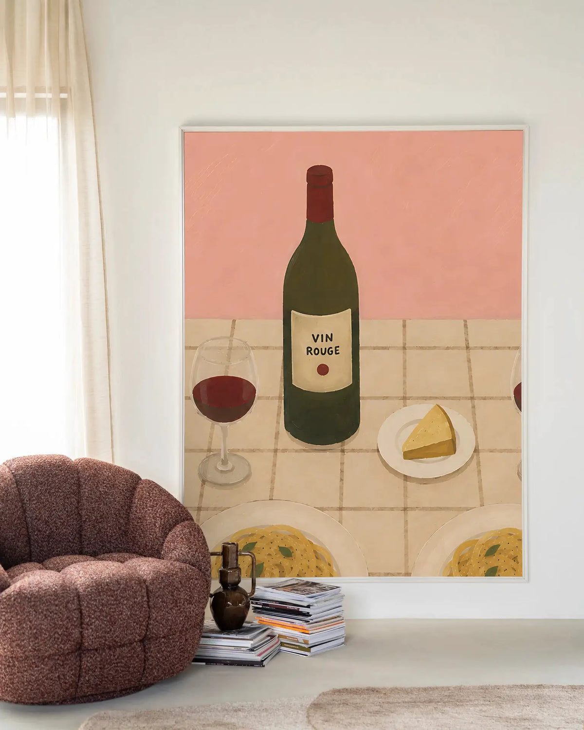 Pasta Party - Moderne Wanddecoratie | Artprint, Glass Art & Wandkleed by Urban Cotton