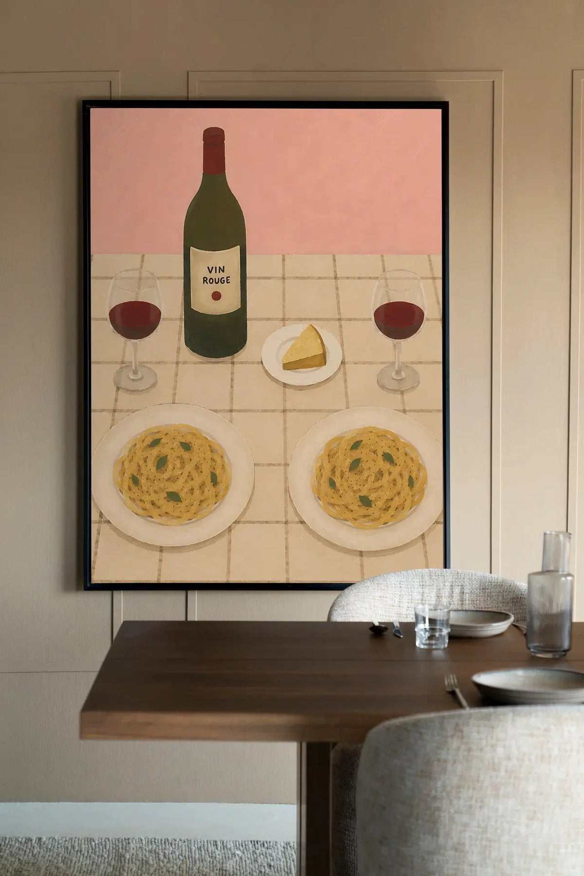 Pasta Party - Moderne Wanddecoratie | Artprint, Glass Art & Wandkleed by Urban Cotton