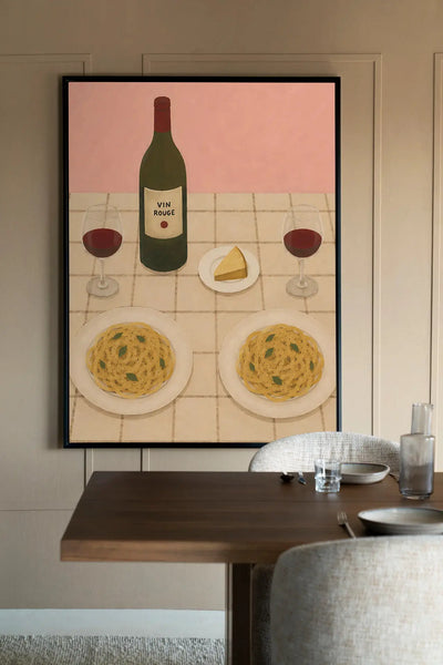 Pasta Party - Moderne Wanddecoratie | Artprint, Glass Art & Wandkleed by Urban Cotton