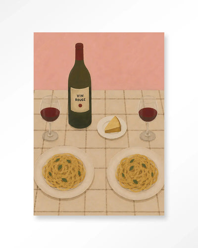 Pasta Party - Moderne Wanddecoratie | Artprint, Glass Art & Wandkleed by Urban Cotton