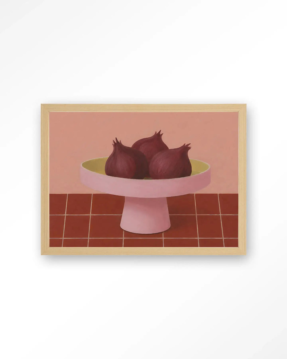 Onions In A Bowl - Moderne Wanddecoratie | Artprint, Glass Art & Wandkleed by Urban Cotton