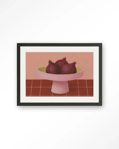Onions In A Bowl - Moderne Wanddecoratie | Artprint, Glass Art & Wandkleed by Urban Cotton