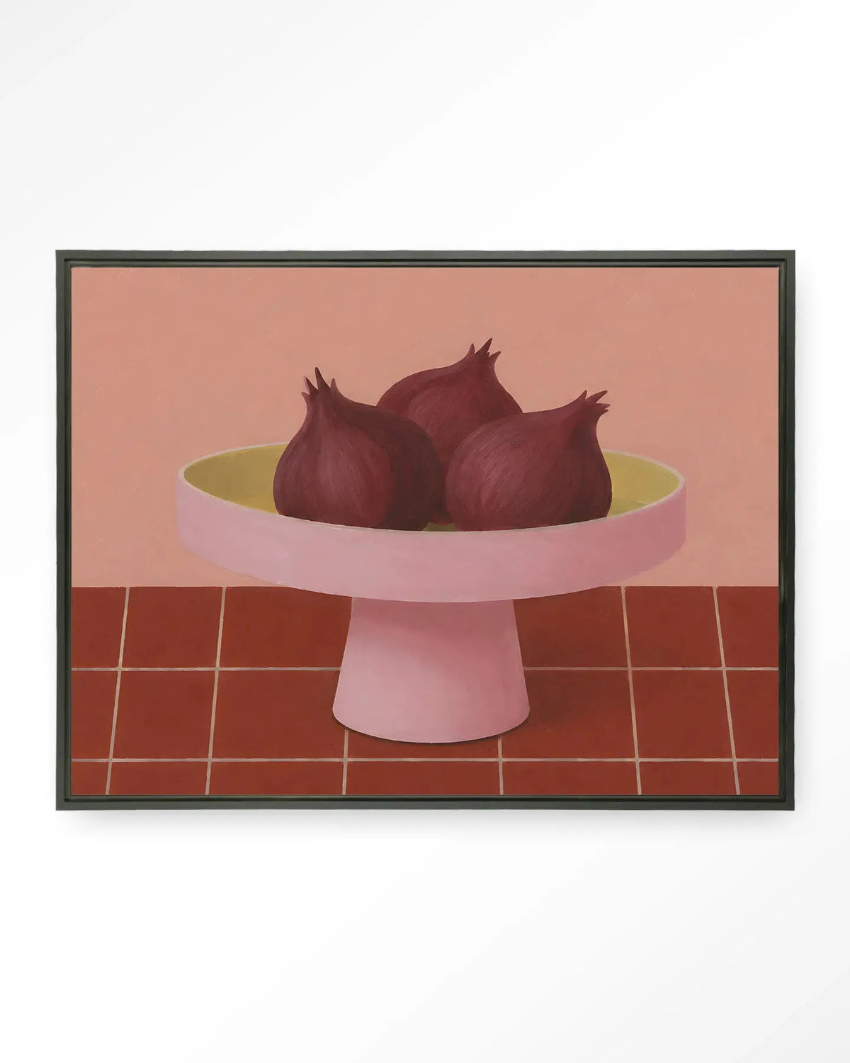 Onions In A Bowl - Moderne Wanddecoratie | Artprint, Glass Art & Wandkleed by Urban Cotton